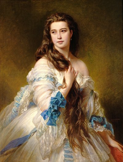 Portrait of Madame Rimsky-Korsakov (1833-78) nee Varvara Dmitrievna Mergassov, 1864 by Franz Xaver Winterhalter